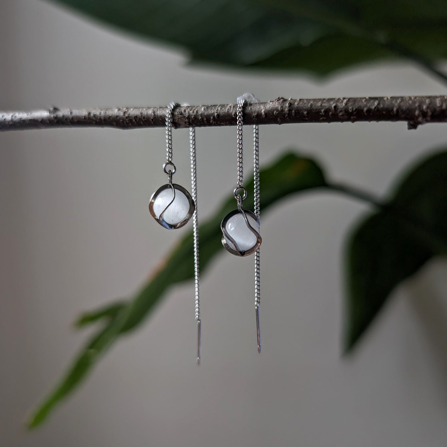 ALLEGRA - Fädelohrringe mit Glasperle