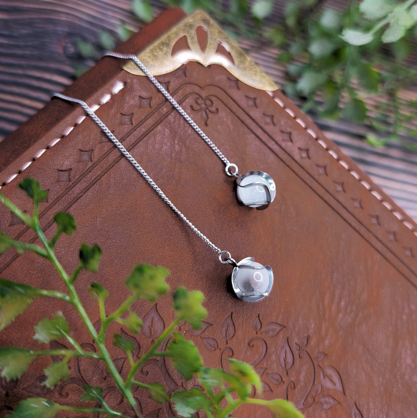 ALLEGRA - Fädelohrringe mit Glasperle