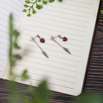 ROXANA - Stecker mit Granatherz